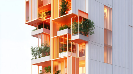 Modern architecture with an open-air structure and natural elements creates a unique and innovative design