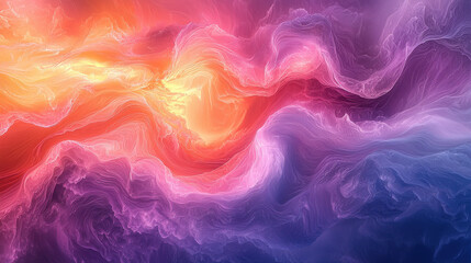 Obraz premium A mesmerizing canvas of vibrant, pastel hues swirling and undulating, creating a sense of fluidity and dynamism. Generative AI art at its finest, capturing the essence of abstract aesthetics 