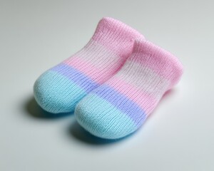Tiny feet warmers pastel baby socks with soft knit newborn essentials.