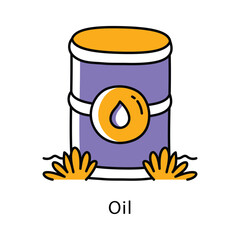 Oil Vector Filled Outline Style icon. Eps 10 File