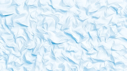 Obraz premium Artistic abstract illustration of crumpled light blue and white textured paper creating a seamless background design.