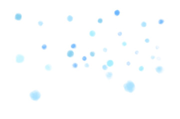 青い水玉の手描き背景