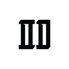 OD monogram logo design letter text name symbol monochrome logotype alphabet character simple logo