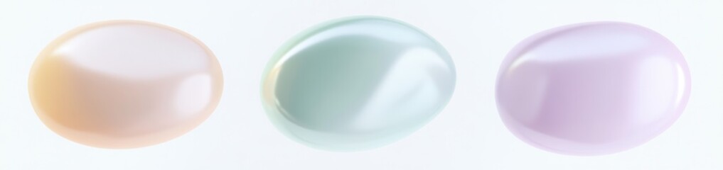 Pastel-hued Ovals