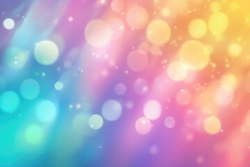 Obraz premium Vibrant bokeh with soft pastel colors