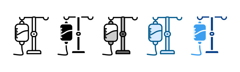 IV Drip  Icon Set Multiple Style Collection