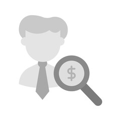 Find Investors icon vector image. Suitable for mobile apps, web apps and print media.