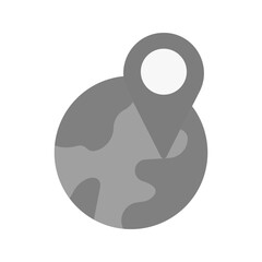 Global Locations icon vector image. Suitable for mobile apps, web apps and print media.