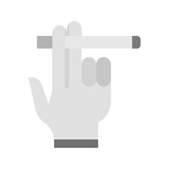 Obraz premium Holding Cigarette icon vector image. Suitable for mobile apps, web apps and print media.