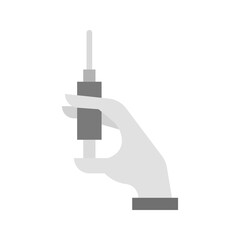 Holding Injection icon vector image. Suitable for mobile apps, web apps and print media.