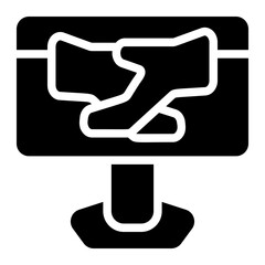 Digital Work Solid Icon