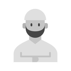 Muslim Praying icon vector image. Suitable for mobile apps, web apps and print media.