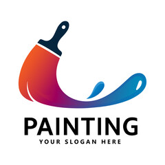Creative Painting Brush Logo Design