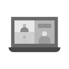 Online Discussion icon vector image. Suitable for mobile apps, web apps and print media.