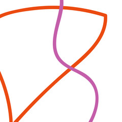 Pink orange abstract lines background 