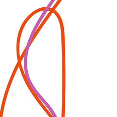 Pink orange abstract lines background 