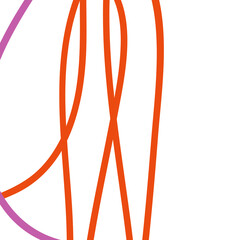 Pink orange abstract lines background 