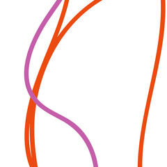 Pink orange abstract lines background 