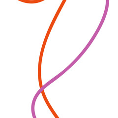 Pink orange abstract lines background 