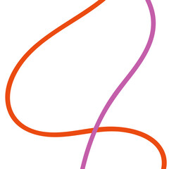 Pink orange abstract lines background 