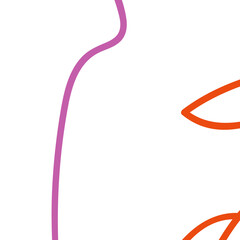 Pink orange abstract lines background 