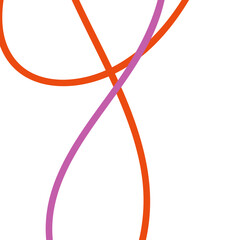 Pink orange abstract lines background 