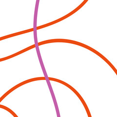 Pink orange abstract lines background 