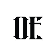 OE monogram logo design letter text name symbol monochrome logotype alphabet character simple logo
