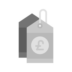 Pound Tag icon vector image. Suitable for mobile apps, web apps and print media.