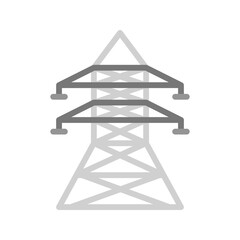 Power Line icon vector image. Suitable for mobile apps, web apps and print media.