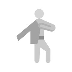 Putting on Shirt icon vector image. Suitable for mobile apps, web apps and print media.