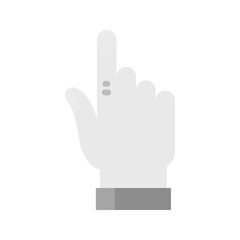 Raised Finger icon vector image. Suitable for mobile apps, web apps and print media.