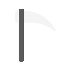 Scythe icon vector image. Suitable for mobile apps, web apps and print media.