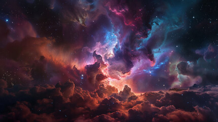 Fototapeta premium Apocalyptic Mountain Storm with Lightning