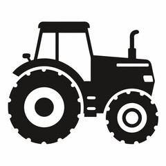 tractor isolated on white