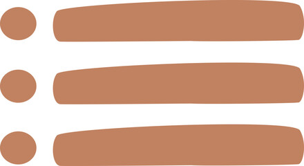 Organic List Menu Element