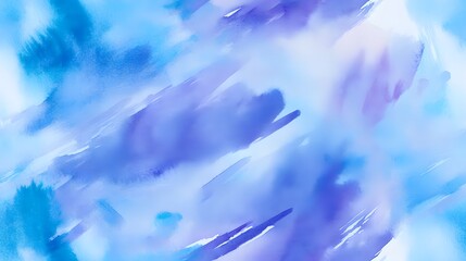 Abstract design featuring soft, blended brushstrokes of light blue and purple hues.