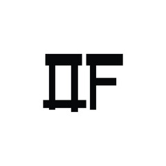 OF monogram logo design letter text name symbol monochrome logotype alphabet character simple logo