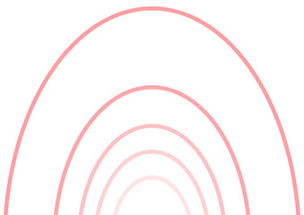 ピンクの半円の抽象的な模様