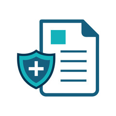 Medical Document and Shield Safety Logo