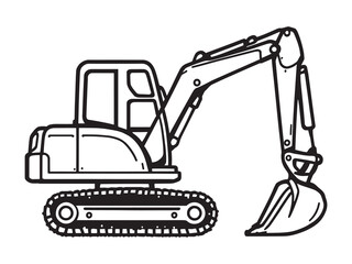 Mocha Frappuccino Line Art Illustration