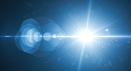 Bright Light with Lens Flare Effect