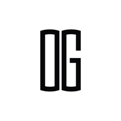 OG monogram logo design letter text name symbol monochrome logotype alphabet character simple logo