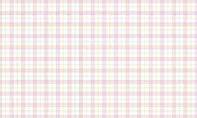 ピンクの幅が広い黄色と水色のラインが入ったタータンチェック柄