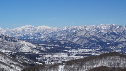 Sking at Hakuba Goryu Snow Resort, Nagano, Japan
