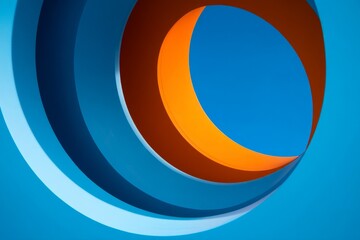 Abstract design with vibrant concentric circles.