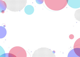 円 グラフィック フレーム 背景素材