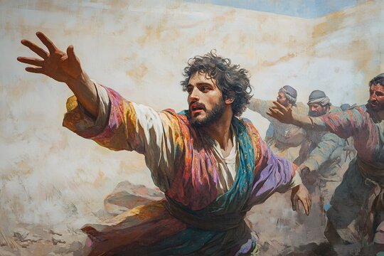 Christianity. Joseph is sold into slavery by his jealous brothers. (Genesis 37:3-36)