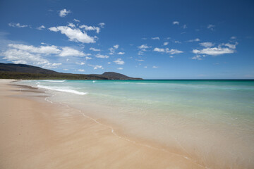 Traumhafter Strand -  Riedle Bay, Maria Island.