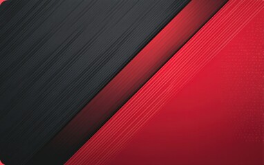 Obraz premium Dynamic abstract design featuring diagonal stripes of dark gray and vibrant red.